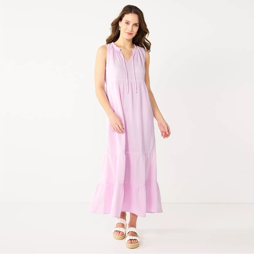 Lauren Lane x Sonoma Goods Purple Maxi Dress